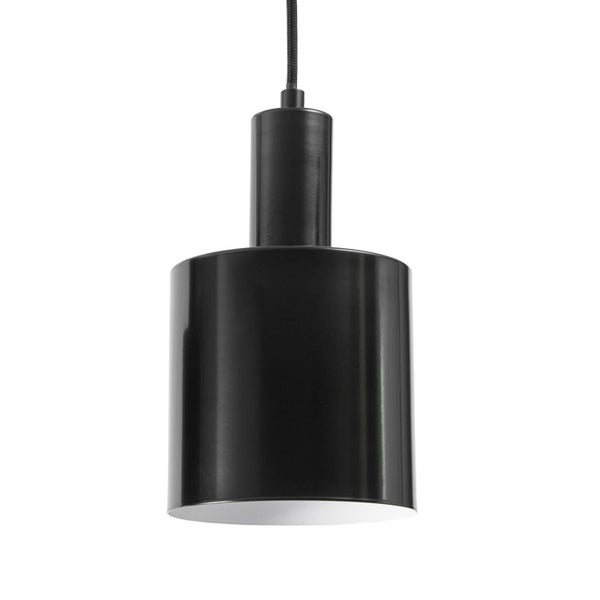 Moderne Pendelleuchte mit zylindrischem Lampenschirm aus Metall für die Deckenbeleuchtung