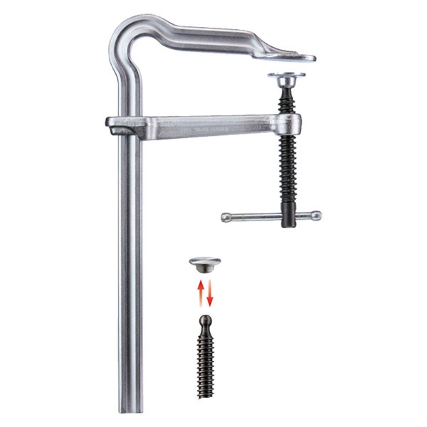 Knecht mit Spindel und Druckplatte