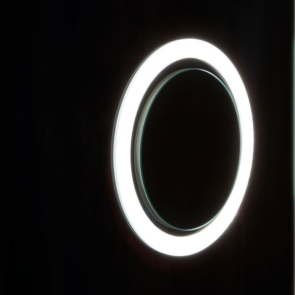 Rechteckiger LED-Hintergrundbeleuchteter Spiegel 120x70 mit Vergrößerungsspiegel