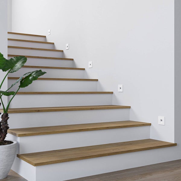 Arcchio LED Wandeinbaustrahler Vexi (Modern) in Weiß aus Aluminium (1 flammig, ) Wohnzimmerleuchte