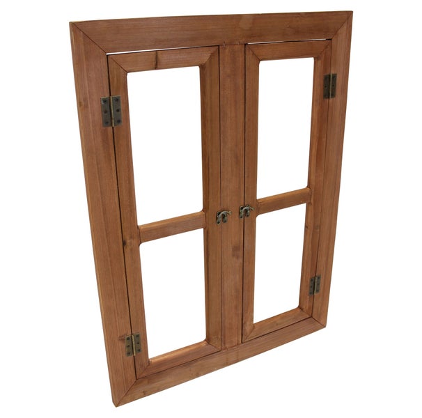 FRANK FLECHTWAREN | Holzfenster Nostalgie, HOLZ, METALL, 57 x 2 x 78 cm
