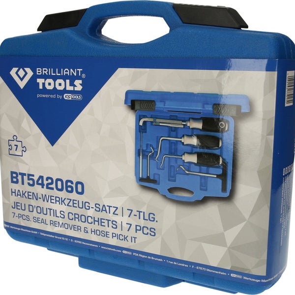 7-teiliges Haken- und Schraubendreher-Set mit Aufbewahrungskoffer