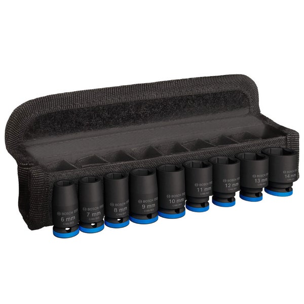 Bosch PRO Impact Socket Set 1/4 Standard 9‑tlg. - 2608003034