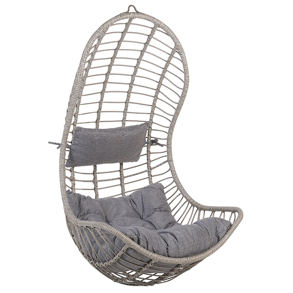 Hängesessel PINETO Polyrattan Grau