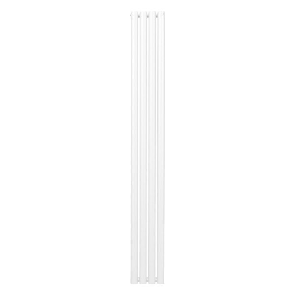 Oval Röhrenheizkörper - 1800mm x 240mm - Weiß
