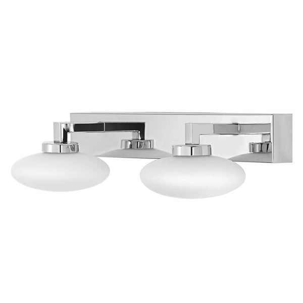 Smart+ LED Wandleuchte Orbis in Silber 2x6W 1000lm IP44 Tunable White