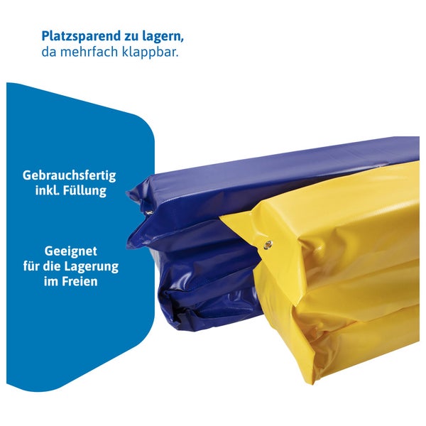 Platzsparende faltbare Lagerabdeckung für den Aussenbereich