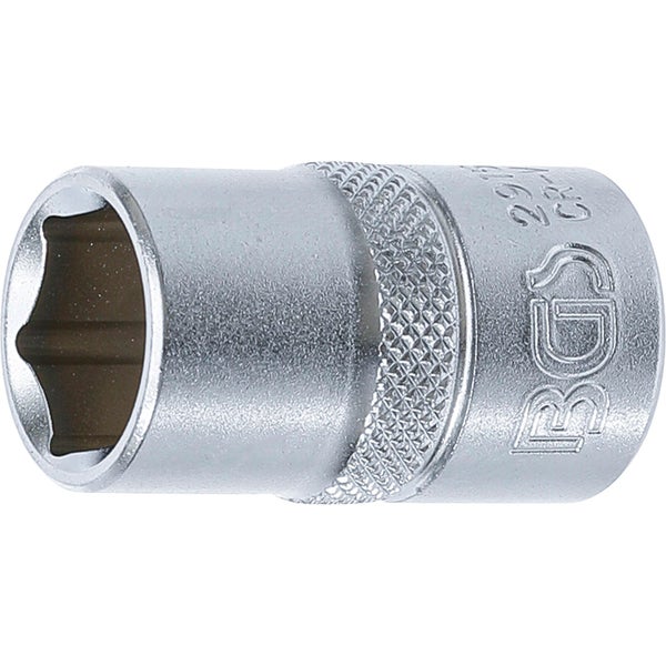 BGS Steckschlüssel-Einsatz Sechskant Antrieb Innenvierkant 12,5 mm (1/2) SW 15 mm - 2915