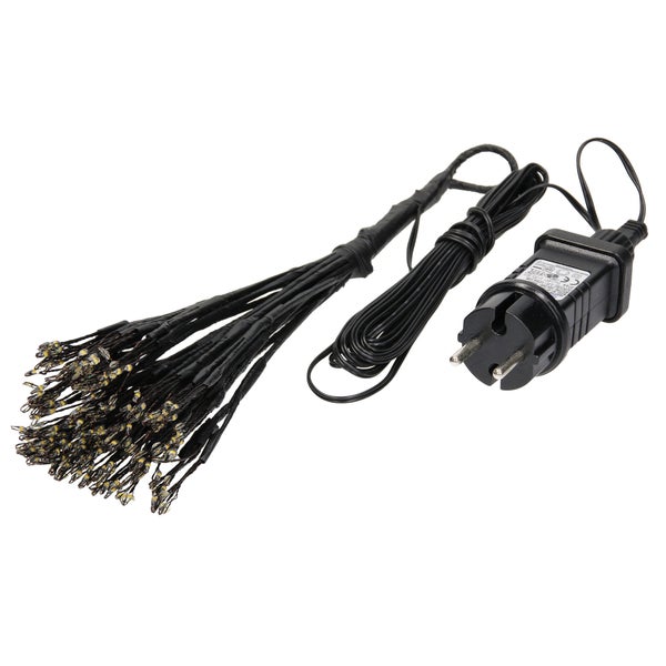 ECD Germany LED-Dekoleuchte Mistelzweig Ø36cm 240 LEDs Warmweiß Innen&Außen IP44 Wasserdicht Beleuchtete Zweige für Weihnachten Lichterzweige Lichtzweige Hängedeko Weihnachtsdeko Weihnachtsbeleuchtung