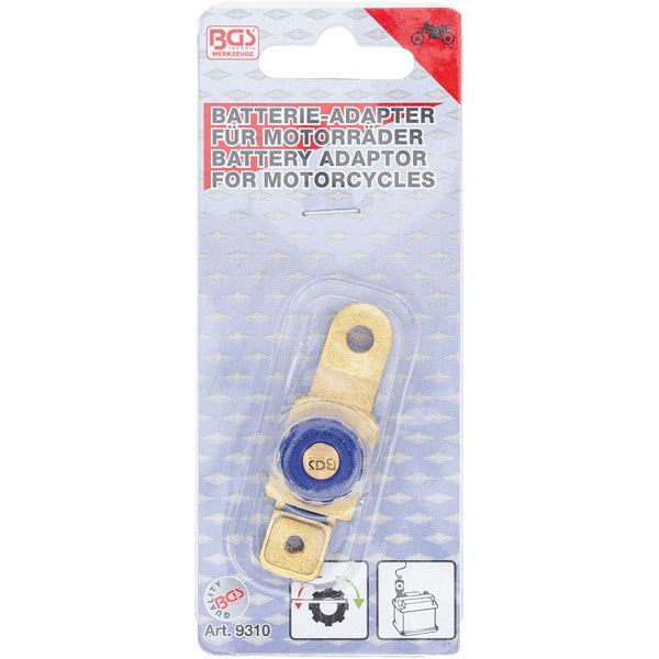 BGS Technic Batterieadapter für Motorräder in Verpackung
