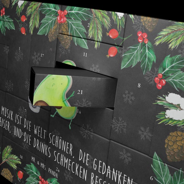 Mr. & Mrs. Panda Befüllbarer Adventskalender Avocado Tanzen - Schwarz