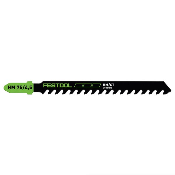Festool HM 75/4,5/2 Building Materials Abrasive Materials Stichsägeblatt 75 mm 2 Stk. ( 2x 204343 ) gips- und zementgebundene Span- und Faserplatten