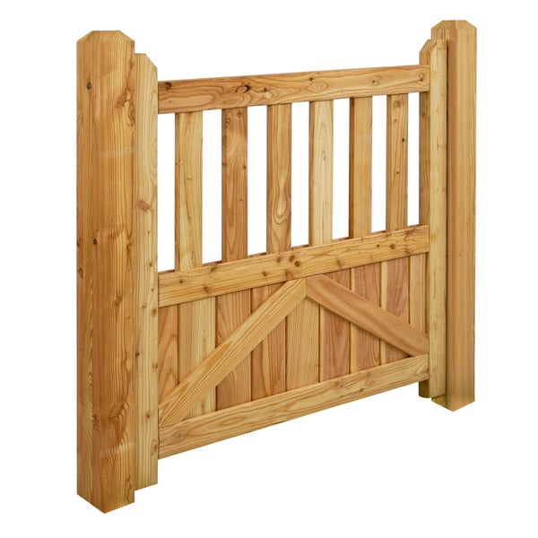 Holzgartentor mit Querstrebe