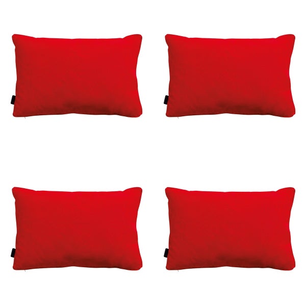 Dekokissen Panama rot - Ca. 40x60 cm - 4er-Set