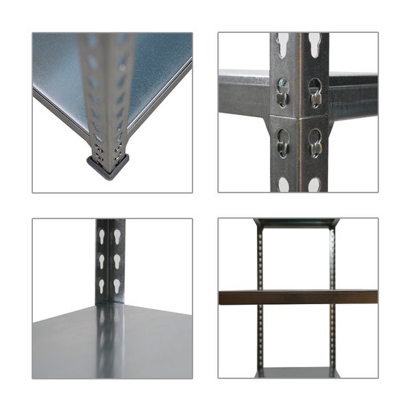PROREGAL Schwerlastregal Big Metal Shark HxBxT 200 x 110 x 40 cm Fachlast 200 kg Verzinkt