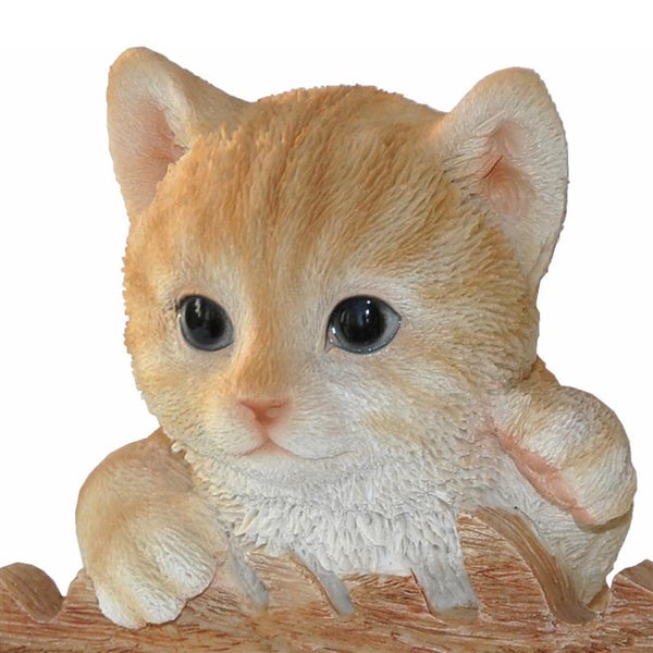 Gartenfigur Dekofigur Katze Willkommen