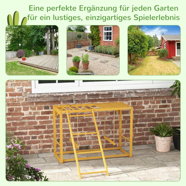 Holzschaukel mit Leiter für den Garten