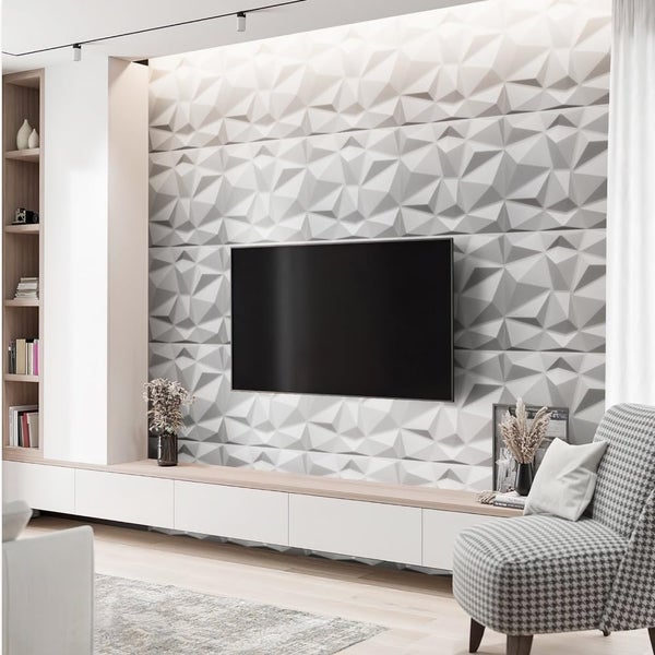 Polystyrol XPS Styropor 3D Paneelen Deckenpaneelen Dekoren 50x50cm 3mm stärke Diamant Weiß