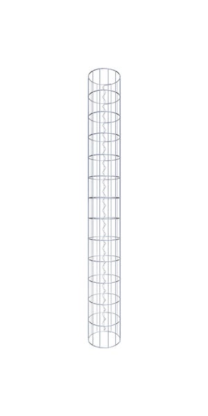 Gabionensäule Durchmesser 22 cm, MW 5 x 10 cm rund - Höhe: 1,30 m