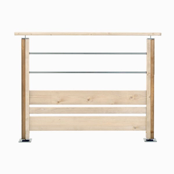 MOKA - End-Halbpfosten aus Tannenholz