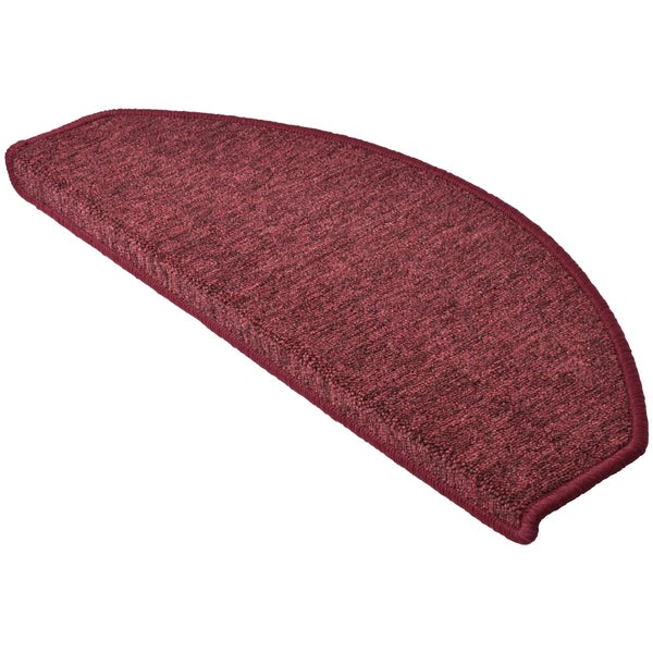 Beautissu ProStair Stufenmatte 65x28cm Bordeaux (15tlg)