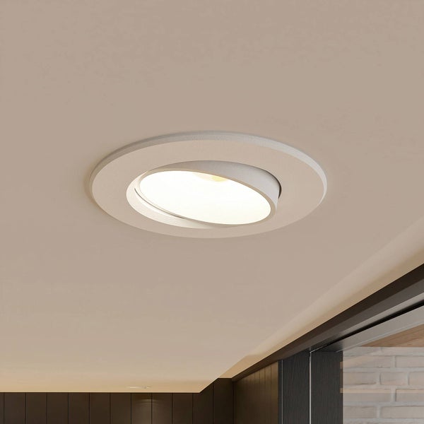 PRIOS LED (Modern) in Weiß aus Aluminium (1 flammig, ) Wohnzimmerleuchte