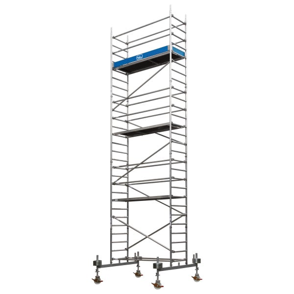 Iller Fahrgerüst mit Fahrbalken 2,20x0,75m und 200mm Rollen spindelbar 8,55m AH