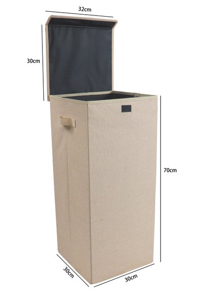 Wäschekorb Wäschebox Stoffbox mit Deckel Dreso L