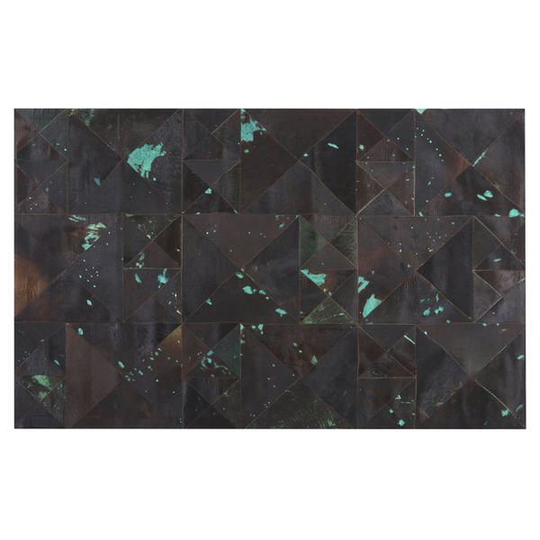 Teppich ATALAN Braun 140 x 200 cm Echtleder