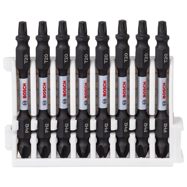 Bosch Schrauberbit-Set Impact Control mit Doppelklinge 8tlg. PH Torx 65 mm - 2608522335