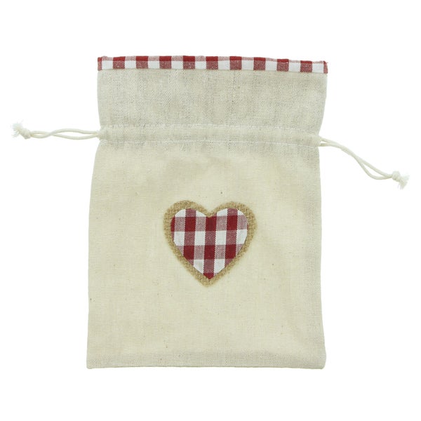 FRANK FLECHTWAREN | Geschenkbeutel Landhaus, 6er Set, POLYESTER, 15 x 19 cm, ohne Inhalt