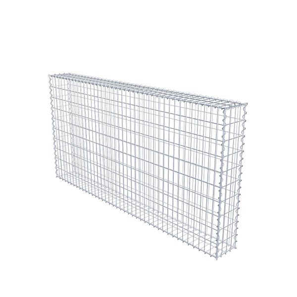 Gabione 200 cm x 100 cm x 20 cm (L x H x T), Maschenweite 5 cm x 10 cm, Spirale