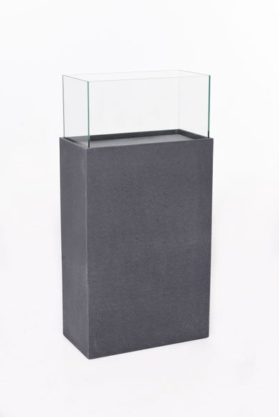 VIVANNO Windlicht CANDELA XL 100x26x50 cm Fiberzement Anthrazit matt