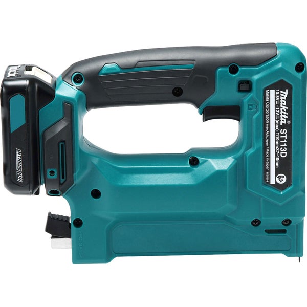 Makita ST113DSMJ Akku-Tacker 12 V max. / 4,0 Ah, 2 Akkus + Ladegerät im MAKPAC