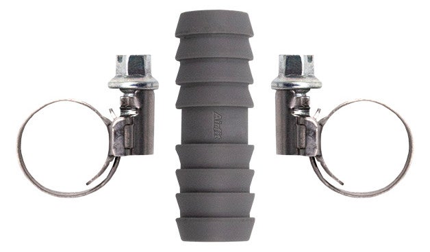 Airfit Schlauchkupplung 12mm mit 2 Schlauchschellen, 50024SK