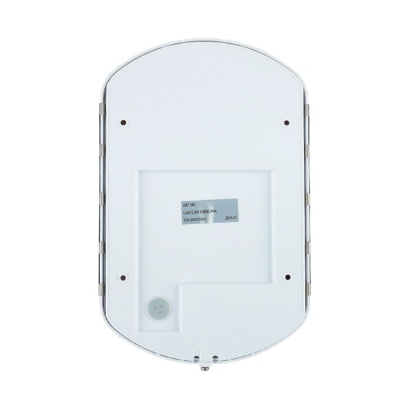 Rückansicht eines Spiegelschranks