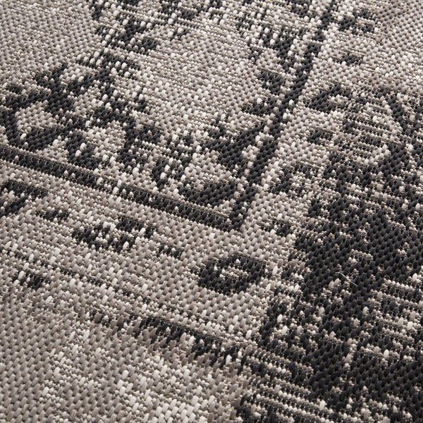 FLOORDIREKT Outdoorteppich - Wetterbeständiger Außenteppich - Cotton - Grau - 200 x 290 cm