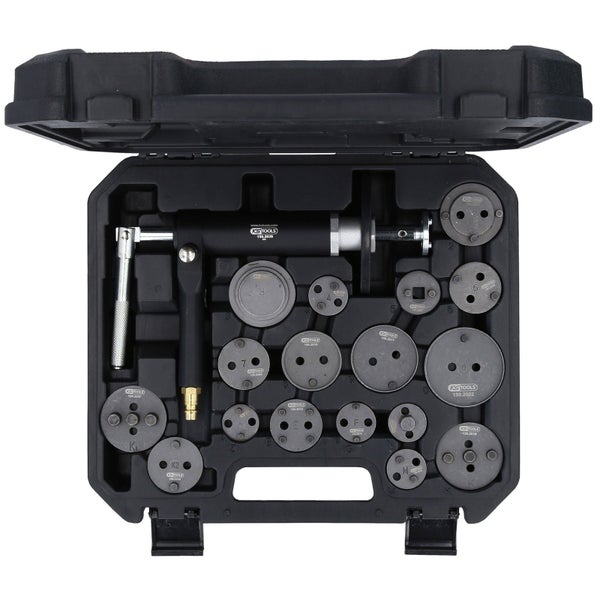 KS TOOLS Druckluftspindel-Bremskolbenwerkzeug-Satz 18tlg. - 150.2000
