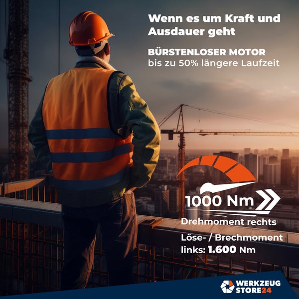 WS24 Akku-Drehschlagschrauber WDS 18 V 1/2 1.600 NM / 1x 4,0 Ah Akku