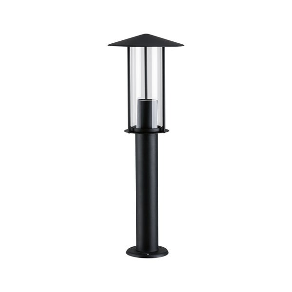 Pollerleuchte Classic IP44 500mm max. 15W 230V Dunkelgrau E27 Metall, Glas