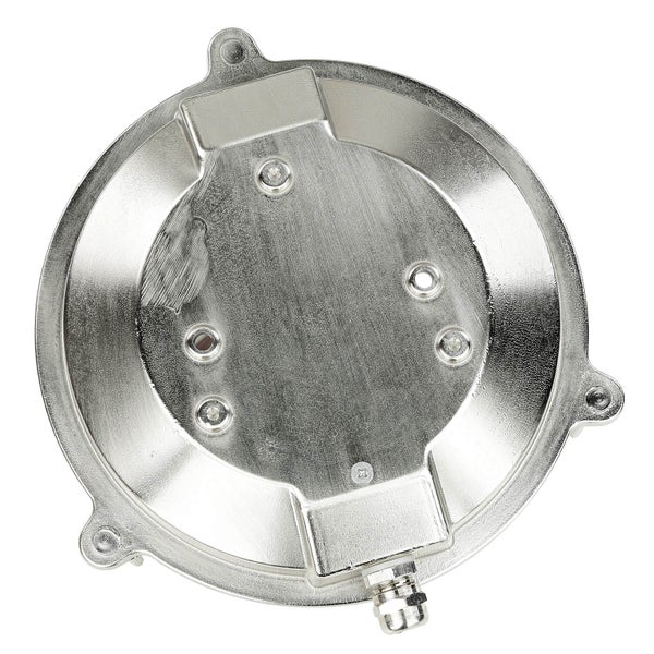 Runde Anschlussdose mit mehreren Befestigungspunkten und Kabelverschraubung