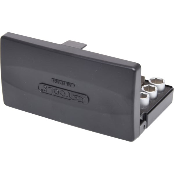 Steckschlüsseleinsatz Satz in schwarzem Koffer