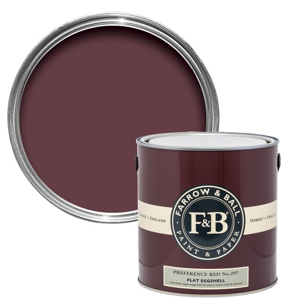Farbeimer Farrow & Ball Preference Red No. 297, matte Oberfläche