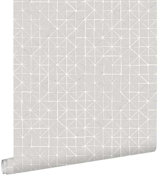 ESTAhome Tapete geometrische Formen Taupe - 53 cm x 10.05 m - 148349