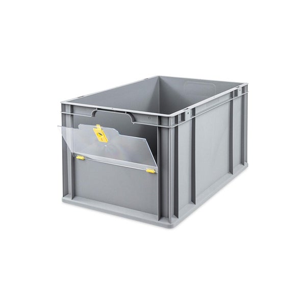 PROREGAL SuperSparSet 3x Eurobox NextGen Insight Cover HxBxT 32 x 40 x 60 65 Liter Hoch/Gelb Eurobehälter Transportbox