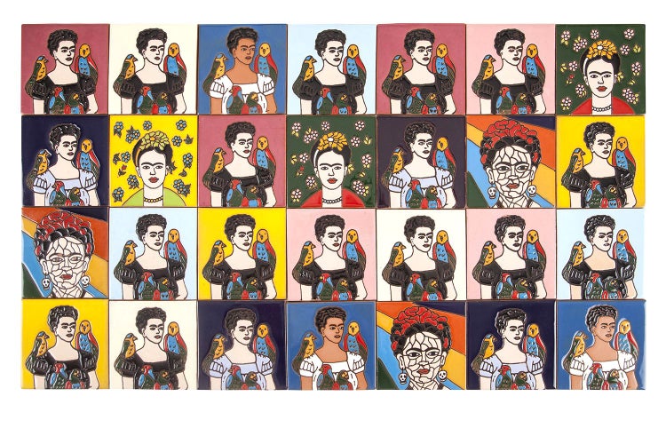 Fliesen mit Frida Kahlo Motiven