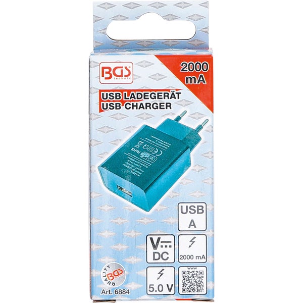 BGS Universal USB-Ladegerät 2 A - 6884