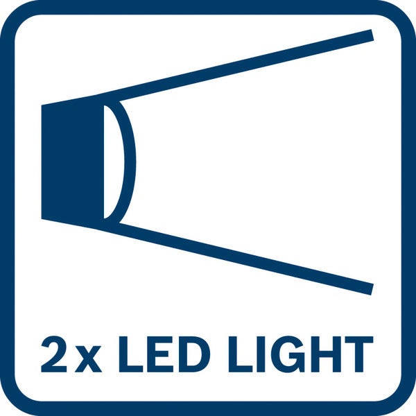 Symbol für 2 LED-Leuchten