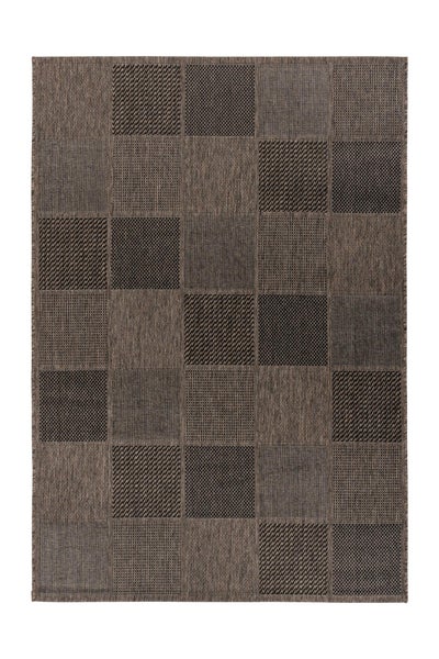 Flachflor Teppich Silkaria Grau / Braun Modern 200 x 290 cm