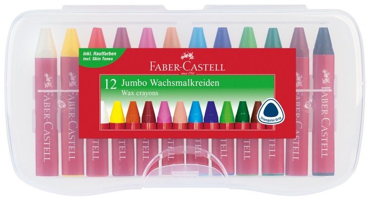 Faber-Castell Wachsmalkreiden Jumbo 12er Set